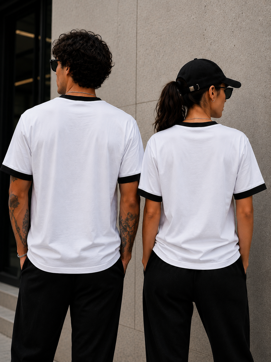 Black White
